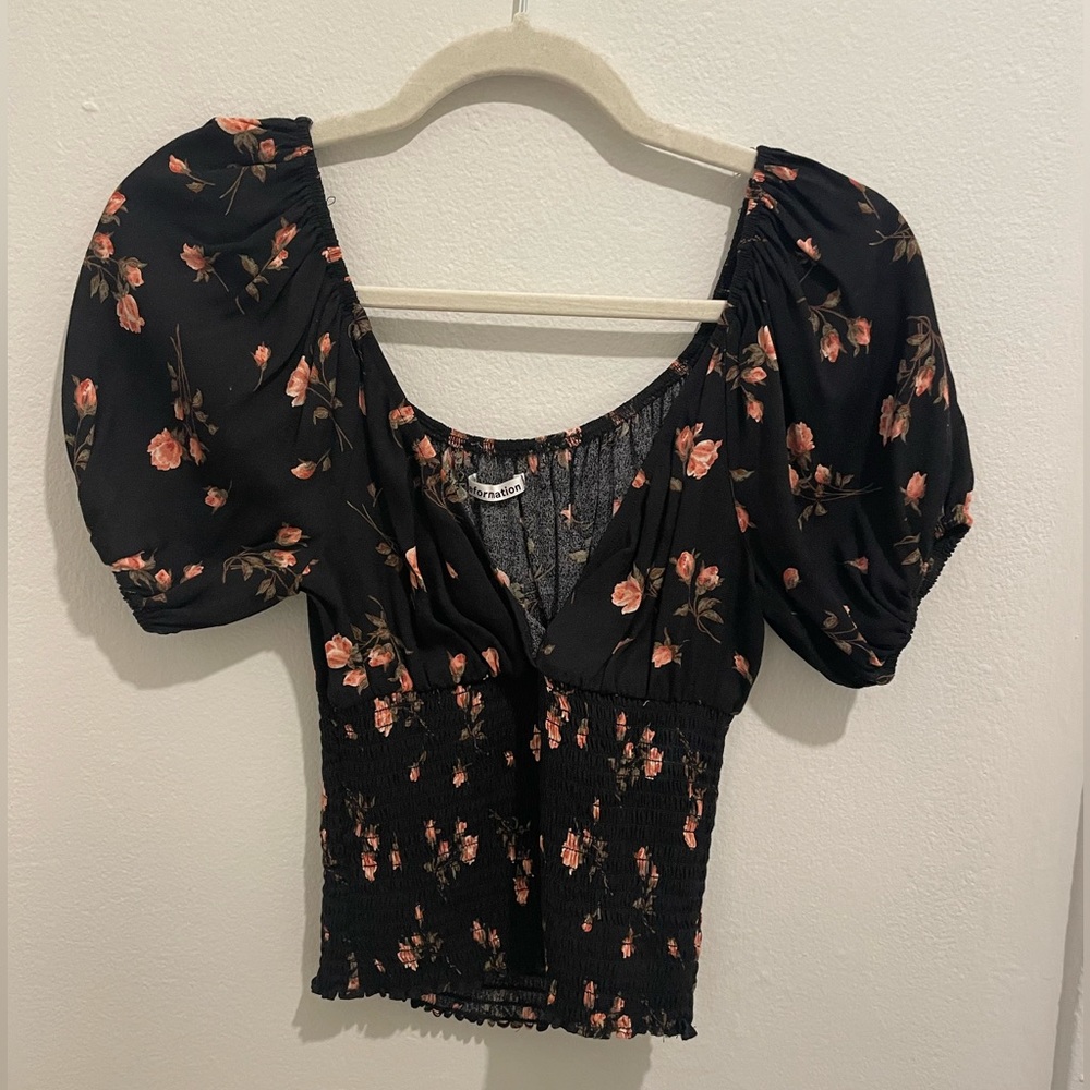 Reformation floral blouse size small!